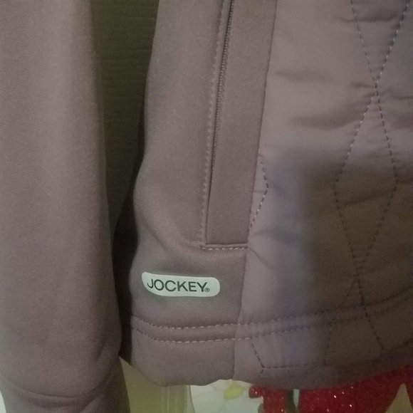 Womens Jockey Hooded Tech Jacket Size Small/P Lavender Color; New - Picture 2 of 5